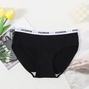 Ladies Pure Cotton Underwear Mid Waist, Girls Cute Candy Color, Pure Cotton Crotch Triangle Pants thumbnail-3