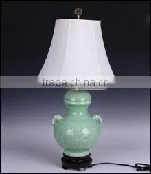 Chinese Longquan Celadon Style Ceramic Lamp thumbnail-1
