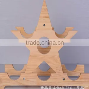Eco-Friendly Wooden Wine Holder Tree Wine Rack, Wine Bottle Display Shelf, Handmade Wooden Wine Rack thumbnail-3