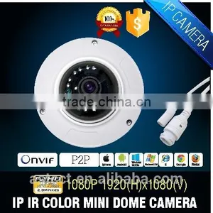 Fisheyes 2.1mm Fixed Lens Sony CMOS H.264 2.0MP HD IP Dome Camera CCTV Camera thumbnail-1