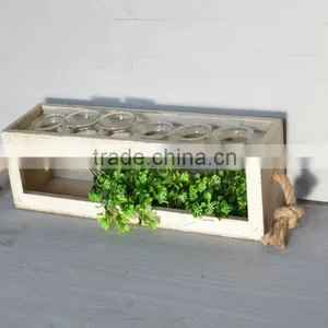 Hot Sale Wholesale Wooden Craft Candle Holder New Design thumbnail-1