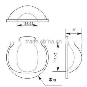 92mm 100W 120W 150W COB LED Optical Glass Lens thumbnail-3