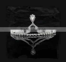 Best Selling Wholesale Wedding Hair Jewelry Crystal Crown Headband For Sale thumbnail-3
