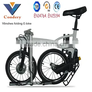 New Electric Folding Bike 16" 250W Li-battery thumbnail-2