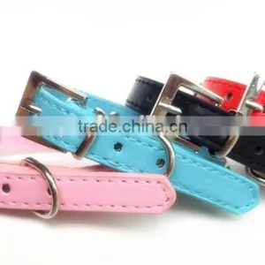Professional Factory Wholesale Multiple Color pu Leather Dog Collars thumbnail-6