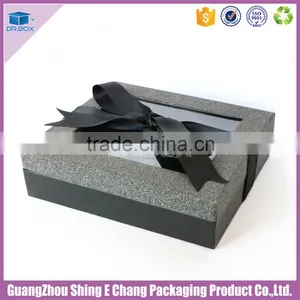 Luxury Iron-gray Paper Printed Gift Box Packaging,window Paper Gift Box,ribbon Paper Gift Box thumbnail-1