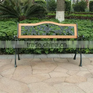 Casual Park Outdoor Wood Slats For Cast Iron Garden Bench thumbnail-3