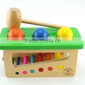 Children Wooden Knock Ball Toy thumbnail-1