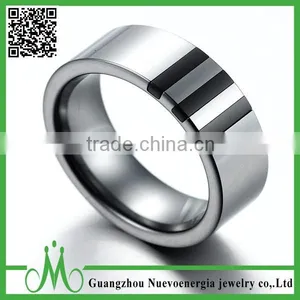 High Quality Shiny Tungsten Jewelry Silver Rings All Sizes Available Tungsten Steel Rings thumbnail-6