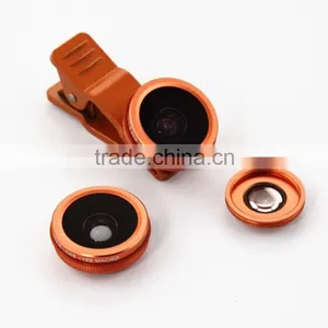 2 in 1 High Quality Optical Glass Abs Clip Mobile Phone Camera Lens thumbnail-1