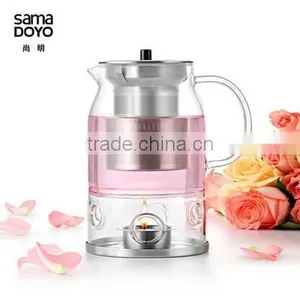 Hot New Product For 2015, Teapot With Cover, Glass Teapot With Candle thumbnail-1