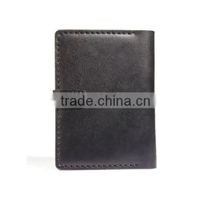 Hand-stitched With Dull Nickel Button for Closure Leather Book Holder thumbnail-3