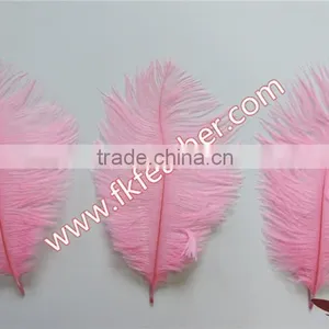 Wholesale Natural Craft Small Pink Ostrich Feather Bulk Fabric For Wedding Supplies Decoration thumbnail-2
