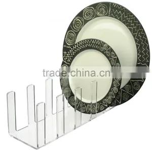 Clear Acrylic Display 6 Plates Plate Stand Rack thumbnail-1