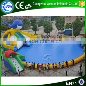 2016 High Quality Crazy Giant Inflatable Pool Slide for Adult thumbnail-1