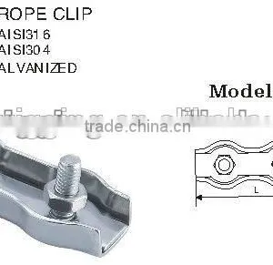 Zinc Alloy Steel Electric Galvanized Casted Egg Shaped Wire Rope Clip 2-6mm Quality Choice thumbnail-5