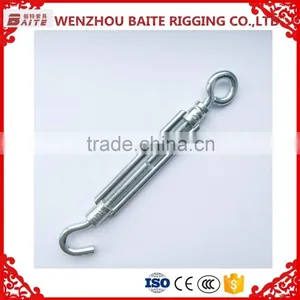 Professional Manufacturer Rigging Hardware Stainless Steel 304 M5 European Style Wire Rope Turnbuckle Din1480 Quality Choice thumbnail-1