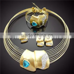 Wholesale African Costume Jewelry Set Factory Crystal Moscow in New Design Quality Choice thumbnail-1