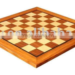 Rosewood Chess Board and Chess Set and Checker thumbnail-1