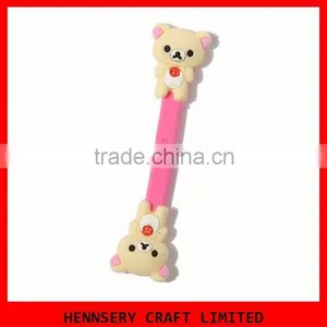 Customized Shape and Logo Soft Pvc Rubber Cable Tie Holder thumbnail-1