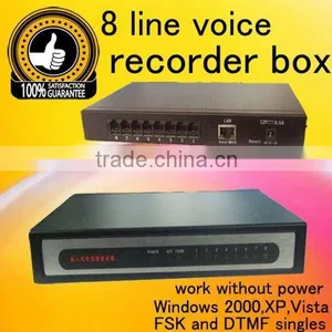New 8 Line Voice Telephone Recorder/phone Chip Recorder Voice Logger thumbnail-1