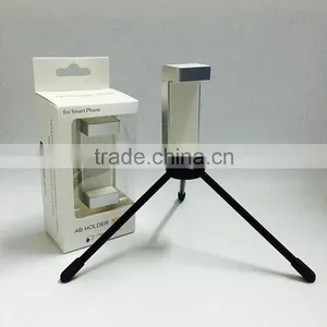 No Patent Foldable 1/4" Screw Tripod Phone Stand Clamp Holder for IPhone,Samsung,HTC,Camera,Monopod Etc. thumbnail-6