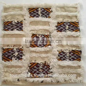 Vintage Cushion of Moroccan Wedding Blanket Pillow Covers 50cm x 47cm thumbnail-1