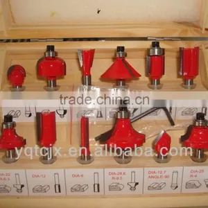 TC-012B DIY Market Hand Tool Parts 12PCS TCT Router Bit Set For Wood Cutting thumbnail-2