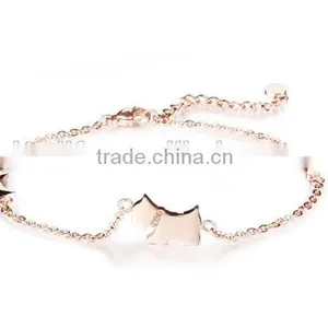 Fashionable Wholesale Rose Gold Plated Extension Chain Indian Anklet Jewelry thumbnail-2