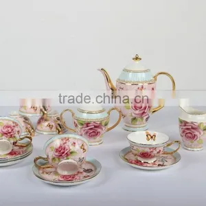 Fine Bone China Tea Set 4cups and Saucer thumbnail-4