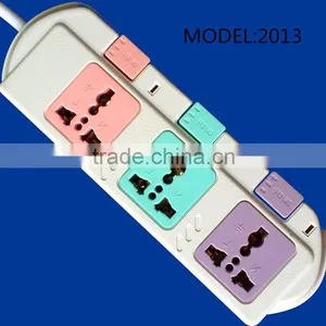3way Power Outlet Switched Electric Supply Electrical Multi Socket Extension Cord thumbnail-1