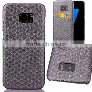 Scale Pattern Skin Leather Case and PC Hard Cover With Card Slot on the Back for Iphone 6s Phone Case thumbnail-6
