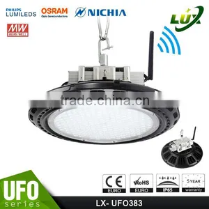 5 Years Warranty Promotion Price Wireless & Motion Control 2016 CE Rohs Approved Meanwell Driver 120W UFO LED High Bay Fixture thumbnail-1