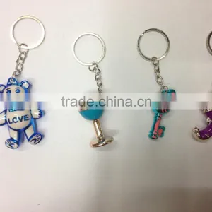 Plastic Fashion Blue Bear Key Ring Hook thumbnail-1