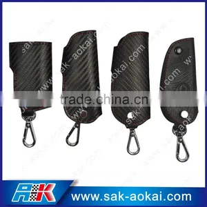Car Leather Key Cover Case Holder Keyrings for Special Car thumbnail-1