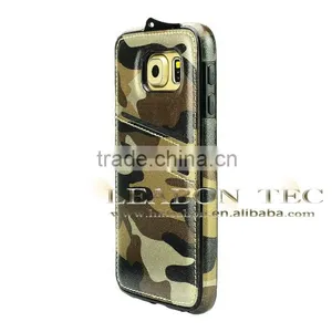 2015 New Arrival Camouflage Case Cover for Samsung s6 With Card Slot thumbnail-3