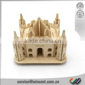 Wooden 3D DIY World's Famous Building Puzzle thumbnail-3
