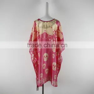 Summer Women Short Bat Sleeve Round Neck Print 2016 Blusa Dress Pullover Blouse thumbnail-3