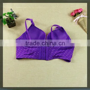 2015 Hot Selling New Design Lady's Cotton Fashion Solid Push up Bra##HF_4148 thumbnail-2