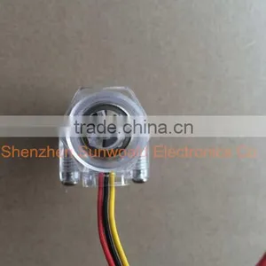 DN15 G1/2" Rate 1~30L/min Hall Magnetic Plastic Home Water Flow Sensor for Water Heater thumbnail-2