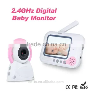 Wireless Digital 3.5" LCD Color Baby Monitor ,2.4GHz Camera Audio Video Infrared Night Vision,Music thumbnail-1