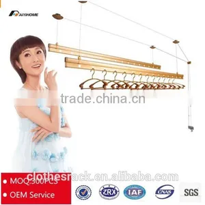 2016 New Design Hand Cranked Adjustable Aluminum Clothes Drying Rack thumbnail-4