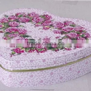 Heart Shaped Tin Can Box for Candy thumbnail-1