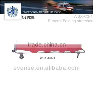Aluminum Alloy Folding Stretcher; Mortuary Funeral Strecher thumbnail-1