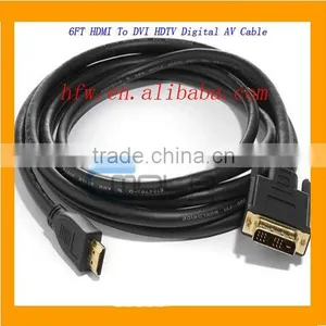 HDMI Cable To DVI HDTV Digital thumbnail-1