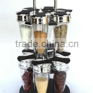TW957 12pcs Plastic Spice Jar Set With Plastic Stand thumbnail-1