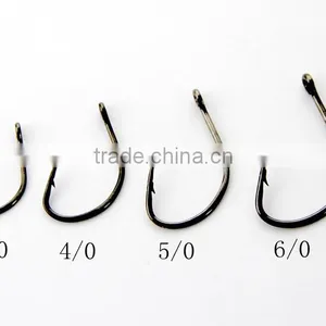 Sport Circle Hook High Carbon Steel 6/0 500pcs/bag thumbnail-2