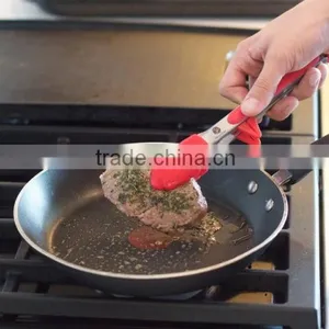 Cooking Utensils 9'' and 12' Set of BBQ Service Silicone Tongs Most Popular thumbnail-3