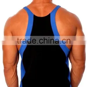 100% Cotton Mens Custom Bodybuilding Singlet thumbnail-3