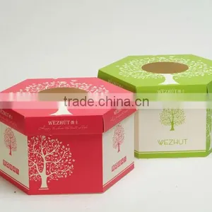 New Product Lovely Custom Durable Hexagon Paper Rigid Box thumbnail-2